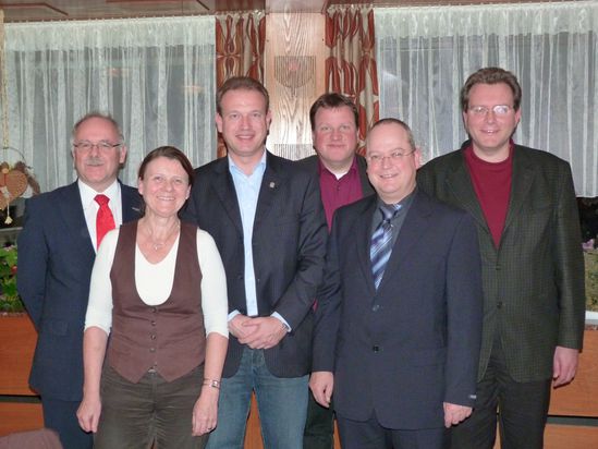 v.l.n.r.: Gerhard Gaiser, Anette Sawade, Jan Zeitler, Axel Lipp, Reiner Ullrich und Thomas Matthes